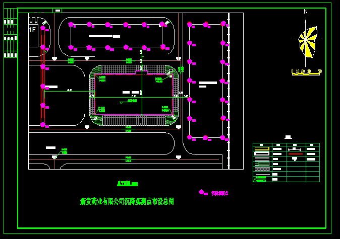 沉降觀測(cè)點(diǎn)布設(shè)圖