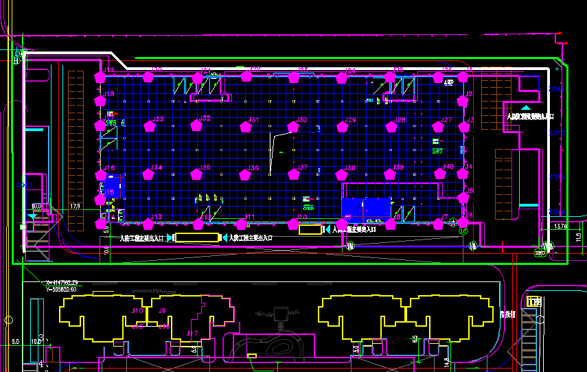 沉降觀測點布設(shè)圖